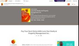 
							         Lone Star Realty and Property Management, Inc. - Pay Your Rent ...								  
							    
