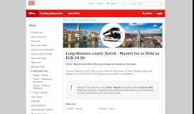 
							         Long-distance coach: From Zurich to Munich with Deutsche Bahn's IC ...								  
							    