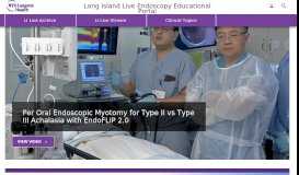 
							         Long Island Live Endoscopic: Physician Education Portal								  
							    