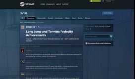 
							         Long Jump and Terminal Velocity Achievements :: Portal General ...								  
							    