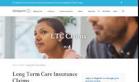 
							         Long Term Care Insurance Claims | Genworth								  
							    