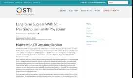 
							         Long-term Success With STI - Meetinghouse Family Physicians - STI								  
							    