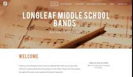 
							         Longleaf Middle School Bands								  
							    