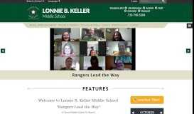 
							         Lonnie B. Keller Middle School: Home								  
							    