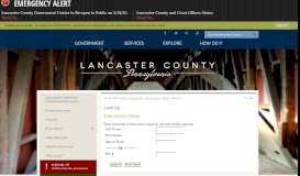 
							         Look Up | Lancaster County, PA - Official Website								  
							    
