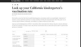 
							         Look up your California kindergarten's vaccination rate - Spreadsheets ...								  
							    