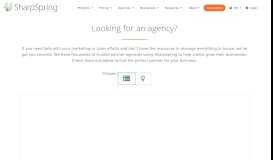 
							         Looking for an agency? - SharpSpring								  
							    