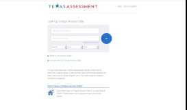 
							         Lookup Access Code - Texas Assessment Student Portal - eMetric								  
							    
