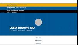 
							         Lora Brown, M.D. | Central Ohio Primary Care								  
							    