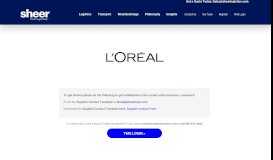 
							         L'Oréal | Sheer - Sheer Logistics								  
							    