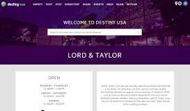 
							         Lord & Taylor - Destiny USA								  
							    