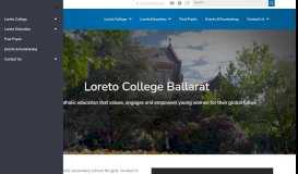 
							         Loreto College Ballarat: Home								  
							    