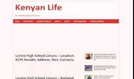 
							         Loreto High School Limuru - Location, website, fees, Contacts.								  
							    