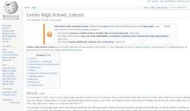 
							         Loreto High School, Limuru - Wikipedia								  
							    