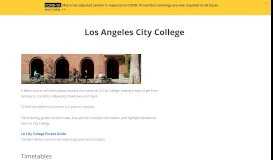 
							         Los Angeles City College - LA Metro Home								  
							    
