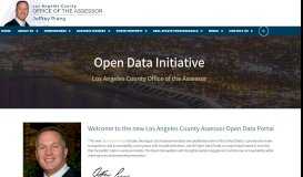 
							         Los Angeles County Office of the Assessor » Open Data Initiative								  
							    