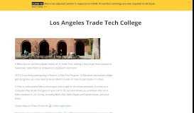 
							         Los Angeles Trade Tech College - LA Metro Home								  
							    