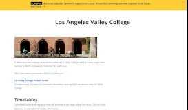 
							         Los Angeles Valley College - LA Metro Home								  
							    