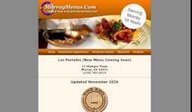 
							         Los Portales (New Menu Coming Soon) - MurrayMenus.Com ...								  
							    