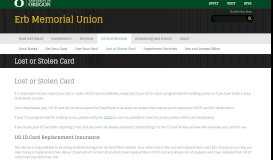
							         Lost or Stolen Card | Erb Memorial Union								  
							    