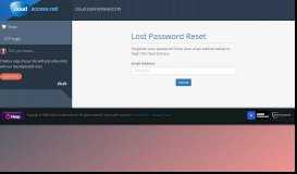 
							         Lost Password Reset - CloudAccess.net - Cloud Control Panel ...								  
							    