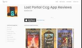 
							         Lost Portal Ccg App Reviews - iOS App Reviews								  
							    