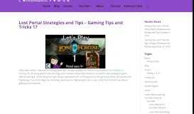 
							         Lost Portal Strategies and Tips – Gaming Tips and Tricks 17 - Lunar ...								  
							    