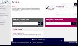 
							         Lothian – Scottish Assessors Association Sites								  
							    