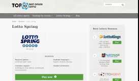 
							         Lotto Spring - Top 10 Best Online Lotto								  
							    