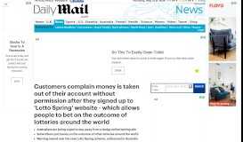 
							         Lotto Spring website promoted on Facebook allows ...								  
							    
