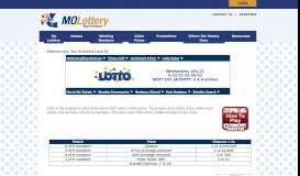 
							         Lotto :: The Official Web Site of the Missouri Lottery								  
							    