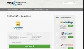 
							         Lotto365 - inactive - Top 10 Best Online Lotto								  
							    