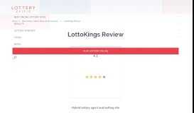 
							         LottoKings Review: Affordable Tickets for 19 Lotteries!								  
							    