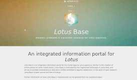 
							         Lotus Base								  
							    