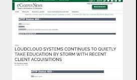 
							         LOUDCLOUD SYSTEMS CONTINUES TO QUIETLY TAKE ...								  
							    