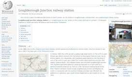 
							         Loughborough Junction railway station - Wikipedia								  
							    