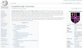 
							         Loughborough University - Wikipedia								  
							    