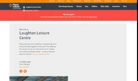 
							         Loughton Leisure Centre | Loughton – Places Leisure								  
							    