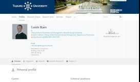 
							         Louis Raes — Tilburg University Research Portal								  
							    