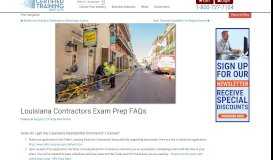 
							         Louisiana Contractors Exam Prep FAQs - Certified Training Institute								  
							    