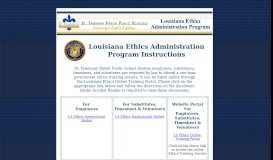 
							         Louisiana Ethics Administration Program Instructions								  
							    