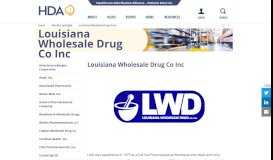 
							         Louisiana Wholesale Drug Co Inc - HDA								  
							    