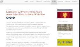 
							         Louisiana Women's Healthcare Associates Debuts New Web Site ...								  
							    