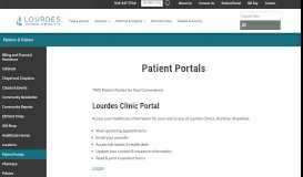 
							         Lourdes Patient Portal | Lourdes Health								  
							    