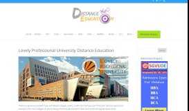 
							         Lovely Professional University Distance Education Courses Fee 2019								  
							    