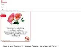 
							         Lovers Poems - by oriza.net Portal - SMS mobile messages - Pinterest								  
							    
