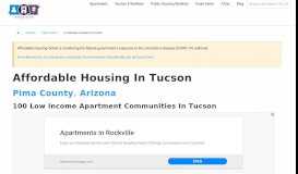 
							         Low Income Apartments in Tucson, AZ - Affordable Housing Online								  
							    