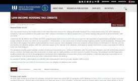 
							         Low-Income Housing Tax Credits | HUD USER								  
							    