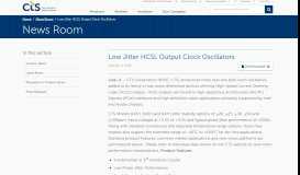 
							         Low Jitter HCSL Output Clock Oscillators | CTS								  
							    