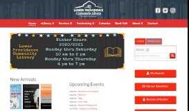 
							         Lower Providence Community Library – Your portal to discovery								  
							    